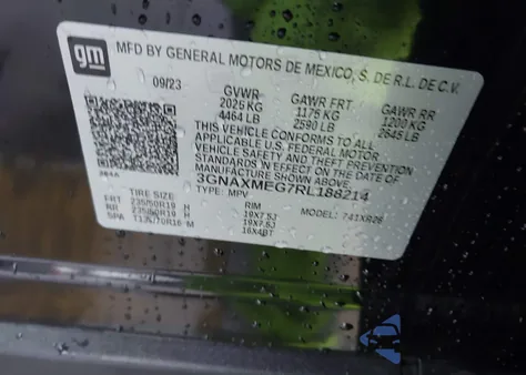 2024 Chevrolet Equinox Fwd Rs from USA, damaged, VIN 3GNAXMEG7RL188214